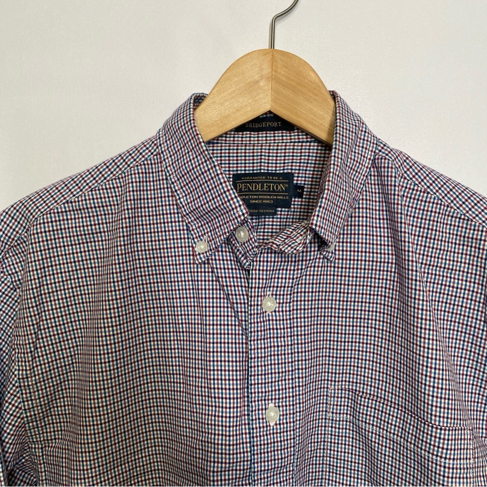Pendleton Bridgeport Multicolor Check Button Down… - image 2